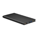 Powerflat8 8 000 mAh išorinė baterija – 8 000 mAh išorinė baterija iš aliuminio.