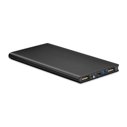 Powerflat8 8 000 mAh išorinė baterija – 8 000 mAh išorinė baterija iš aliuminio.