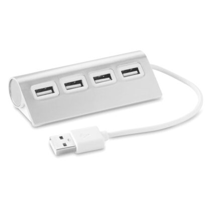Aluhub 4 jungčių USB šakotuvas – 4 jungčių USB šakotuvas iš aliuminio.