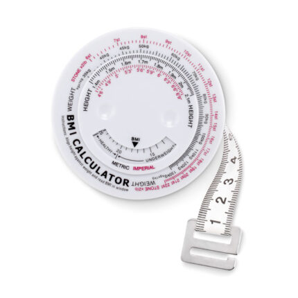 Measure It kMI matavimo juosta – kMI matavimo juosta iš ABS plastiko.