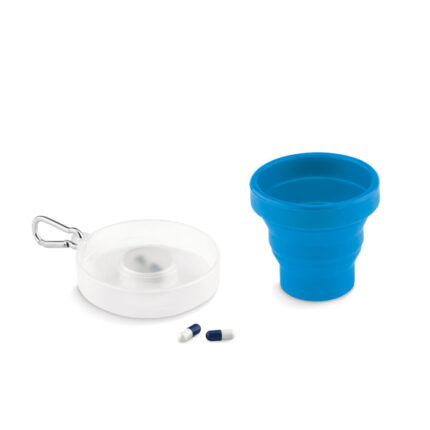 Cup Pill sulankstomas silikoninis puodelis – sulankstomas silikoninis puodelis iš silikono.